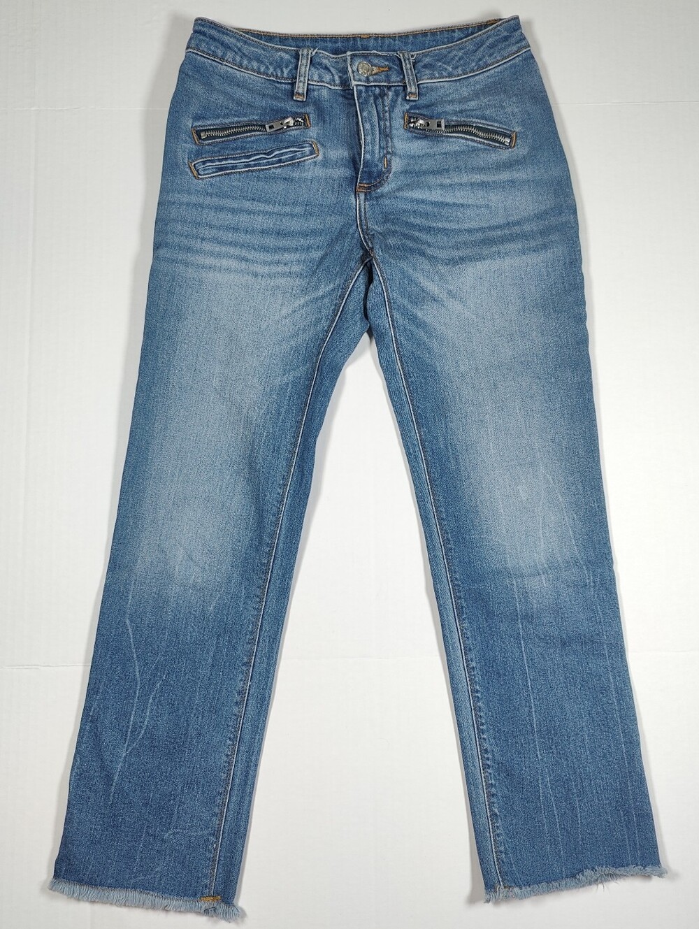 Zadig & Voltaire Ava Eco Slim Fit Cropped Jeans Raw Hem Size 24Wx26L